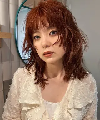 ミディアム カラー sano rikitoのヘアスタイル