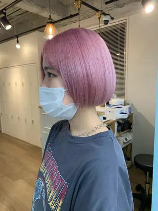 ショート カラー FRAME+spa&hair roomなんば駅前店所属・🌸MAYU🌸 ハイトーン➕レイヤーのヘアスタイル