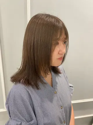 セミロング 韓国ヘア🍒渡辺 咲🍒のヘアスタイル