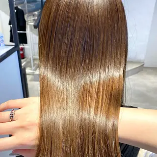 ロング 酸性ストレート・ メンズ 三原 楊子のヘアスタイル