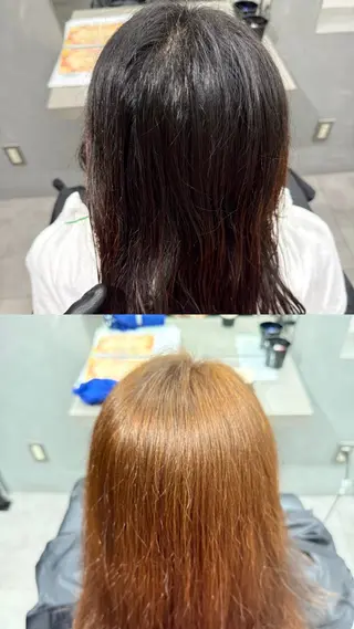 ミディアム カラー 中根 永遠のヘアスタイル