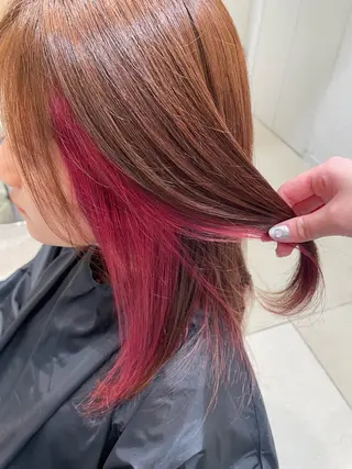 セミロング レイヤー×ハイライト 🌷RINA🌷のヘアスタイル