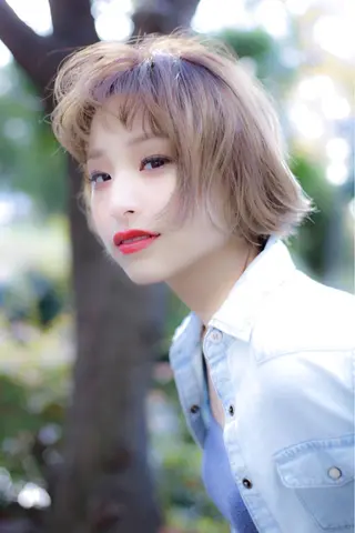 ショート カラー 永田 崇のヘアスタイル