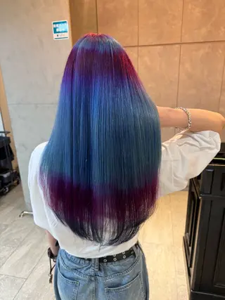 ロング カラー 🌈インナーカラー ‘ショウマ’🌈のヘアスタイル
