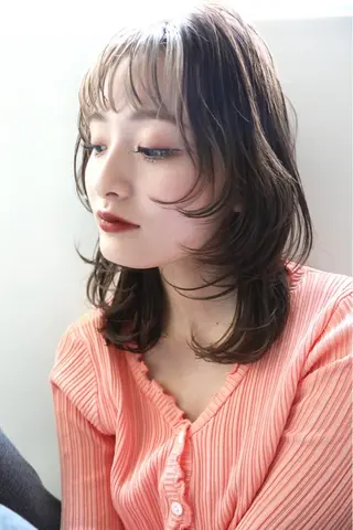 セミロング KURUMI / カットモデル募集のヘアスタイル