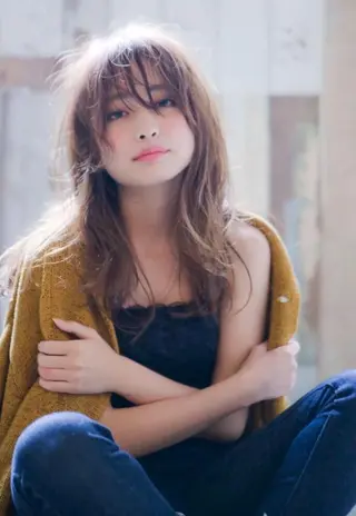 セミロング カラー パーマ ヘアアレンジ メンズ キッズ ネイル マツエク・マツパ 韓国ヘア🫧 KAZUTOのヘアスタイル