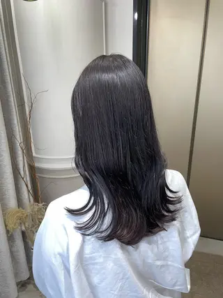 ロング カラー ayano / 透明感・くすみカラーのヘアスタイル