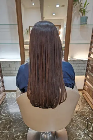 ロング 髪質改善⭐️⭐️⭐️ コワフェルドエクセルのヘアスタイル