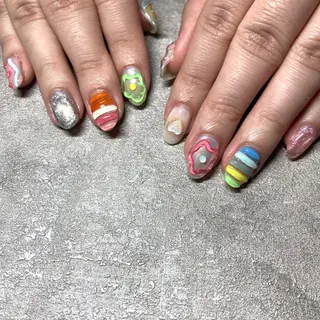ネイル Nails VINATI所属・ササキスズナ Jr.ネイリストのネイルデザイン