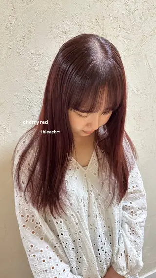 ロング カラー v-lab studio所属・韓国レイヤーカット/ 艶カラー/ noaのヘアスタイル