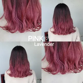 ミディアム カラー 神谷 涼のヘアスタイル