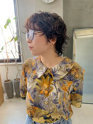 ショート パーマ tetohair 横井伴典のヘアスタイル