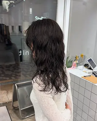 ロング パーマ AHNKISM所属・似合わせトレンド🌷 ボブcut🩰のヘアスタイル