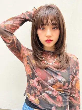 ロング 野尻 拓海のヘアスタイル
