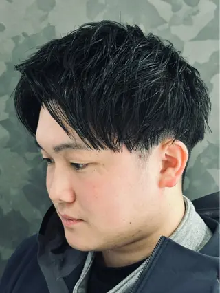 メンズ ヒロ銀座barber shop 大阪本店所属・平田 翔也のヘアスタイル