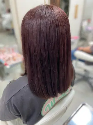ミディアム カラー 菊地 美憂のヘアスタイル