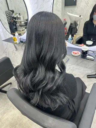 ロング カラー 韓国艶カラー 🇰🇷💎MIUのヘアスタイル