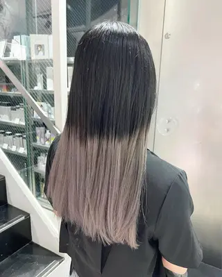 ロング カラー インナーカラー/天神 ブリーチ/吉田のヘアスタイル