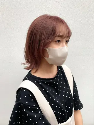 ミディアム カラー ヘアアレンジ 〽️magico/ ウルフDaiki〽️のヘアスタイル