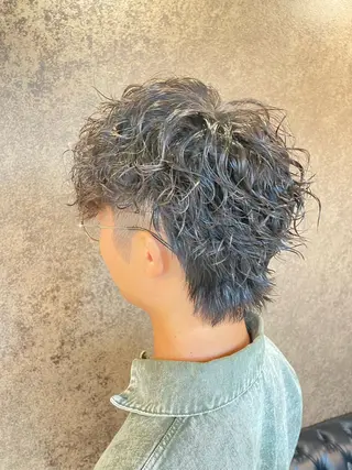 ショート パーマ メンズ メンズパーマ特化 カバヤマ　リョウのヘアスタイル