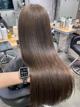 ロング I S所属・🌿透明感カラー 縮毛矯正✨かずきのヘアスタイル