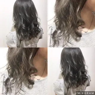 セミロング カラー 海外風レイヤーカット 👑店長　平松　由のヘアスタイル
