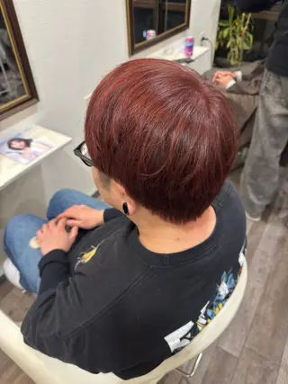ショート カラー メンズ 鍵 魁斗のヘアスタイル