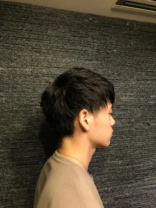 ミディアム メンズ ヒロ銀座所属・牧 颯斗のヘアスタイル