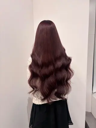 ロング mio♡ 梅田美容師暖色カラーのヘアスタイル