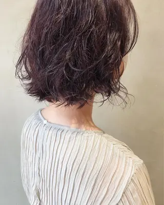 ショート カラー ヘアアレンジ 酸性縮毛矯正🧴韓国 レイヤー/髪質改善のヘアスタイル