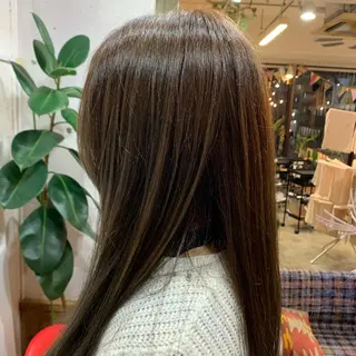 ロング カラー 奥村 卓也のヘアスタイル