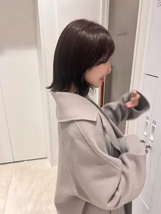 ショート カラー レイヤー:透けカラー :髪質改善🌼✨のヘアスタイル