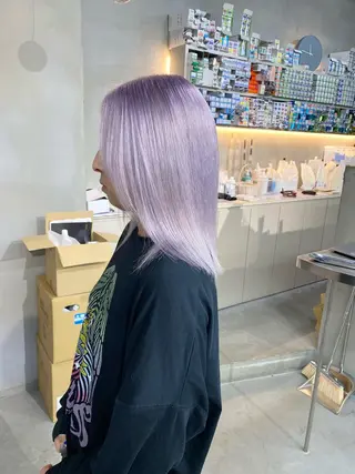ミディアム カラー qulim所属・前橋 姫奈のヘアスタイル
