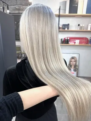 ロング カラー 永田 雄真のヘアスタイル