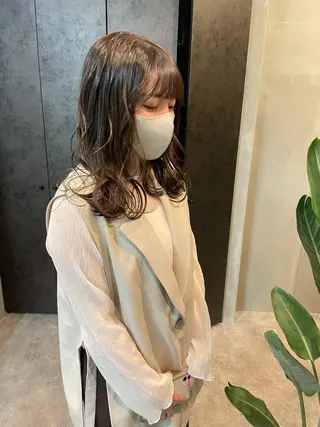 ミディアム カラー S.BROOM なんばTAKUYAのヘアスタイル