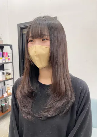 ロング カラー anli所属・tomomi /レイヤーカットのヘアスタイル