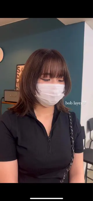 ミディアム SCEN所属・田中 千尋のヘアスタイル