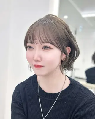 ショート 韓国顔まわり/前髪 /レイヤー/いつきのヘアスタイル