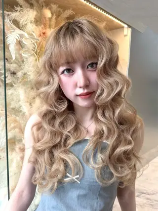 ロング カラー ヘアアレンジ elubylovis 🌼YUI🌿のヘアスタイル