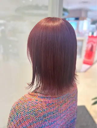 ショート カラー 艶質改善/縮毛矯正 ササキナツミのヘアスタイル