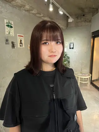 ミディアム カラー ✮ yuuna ✮ doorwhiteのヘアスタイル