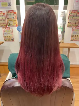 ロング カラー 青木 あいかのヘアスタイル