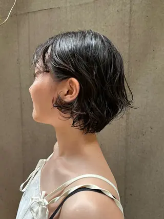 ショート パーマ 似合わせカット /パーマ岡本淳平のヘアスタイル