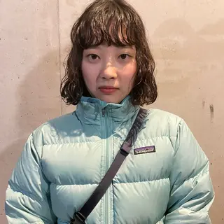 ショート パーマ ホリケ アオイのヘアスタイル