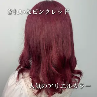 セミロング カラー 中本 達也のヘアスタイル