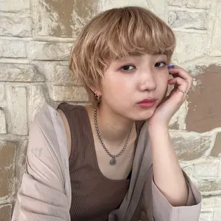 カラー ヘアアレンジ ショート ＴＪ天気予報 天白店のヘアスタイル