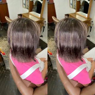 ショート カラー ☻モエカ/ハイトーン アレンジ☻のヘアスタイル