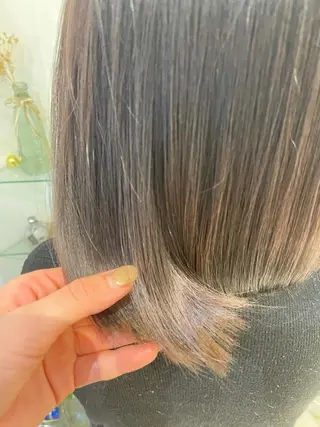 カラー 髪質改善カラー🤍 エクステ✨君島由実子のヘアスタイル