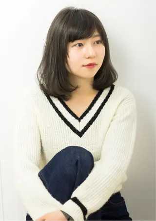 ミディアム 森 海のヘアスタイル