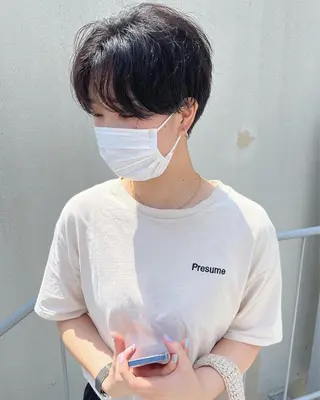 ショート ハイトーン/ショート 村上淳乃🐥のヘアスタイル